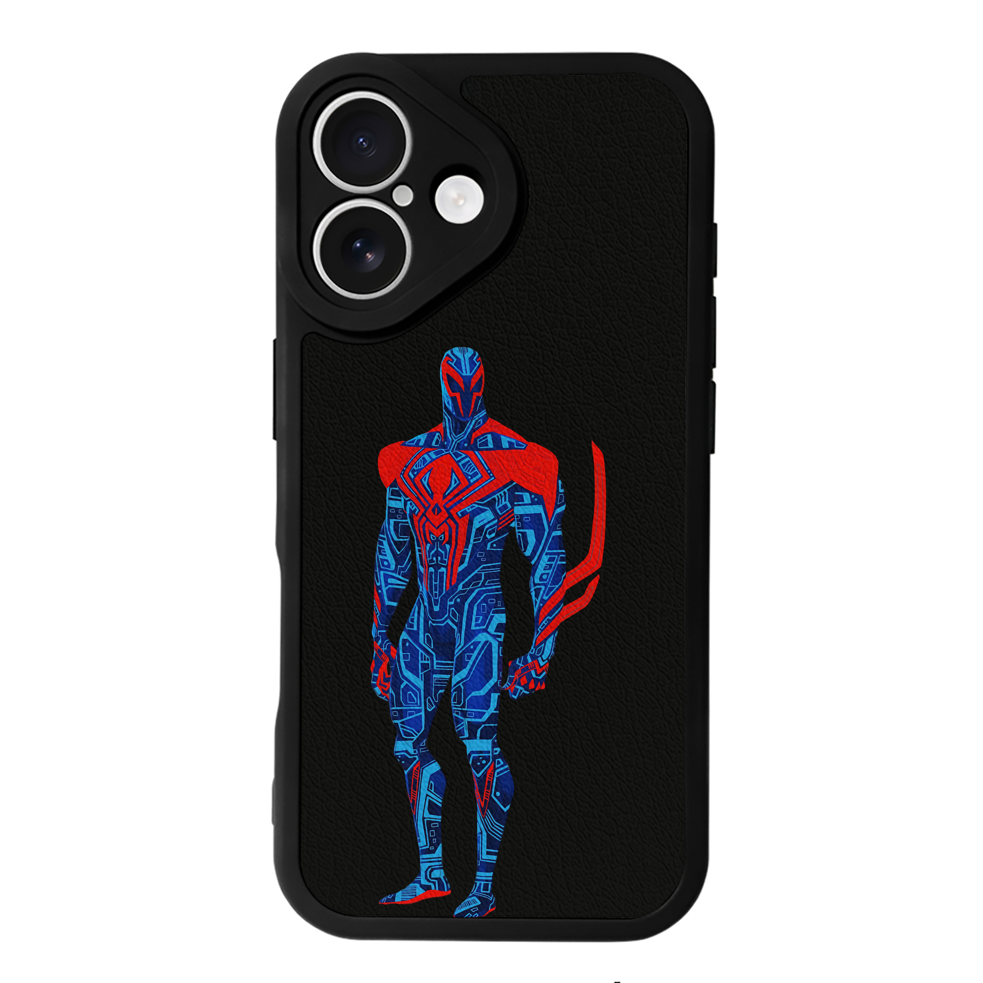 Spider Man スパイダーマン 【iPhone 16シリーズ対応】シリコンスマホケース（レザー調） 材質：シリコン